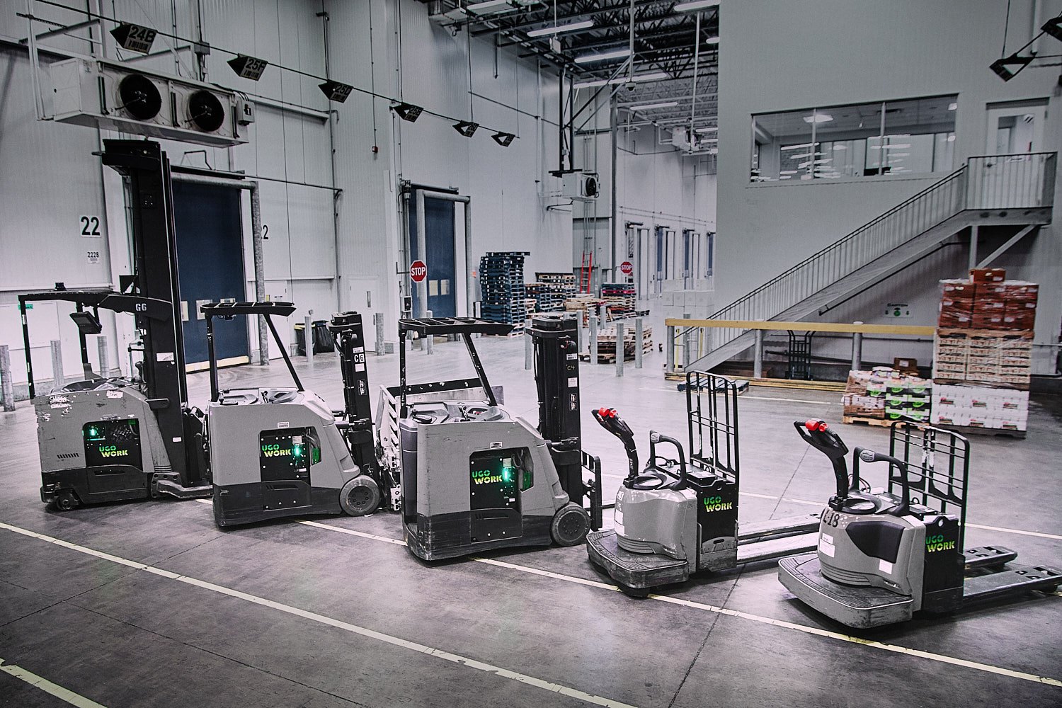Ugowork electric forklifts warehouse