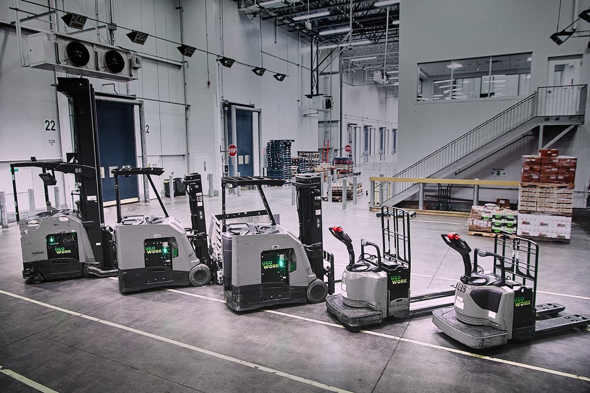Ugowork electric forklifts warehouse